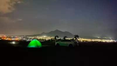 Закат и ночёвка в палатке с видом на Бештау